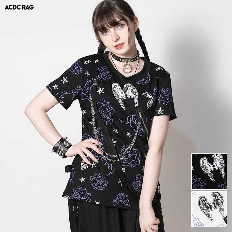 楽天市場】AC PUNKS Tシャツ 半袖 原宿系 ファッション レディース