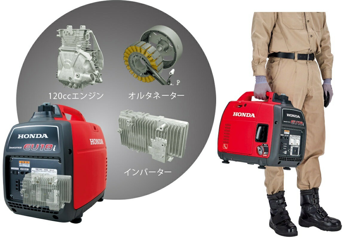楽天市場】HONDA 発電機 ホンダ インバーター発電機 EU18iT ポータブル