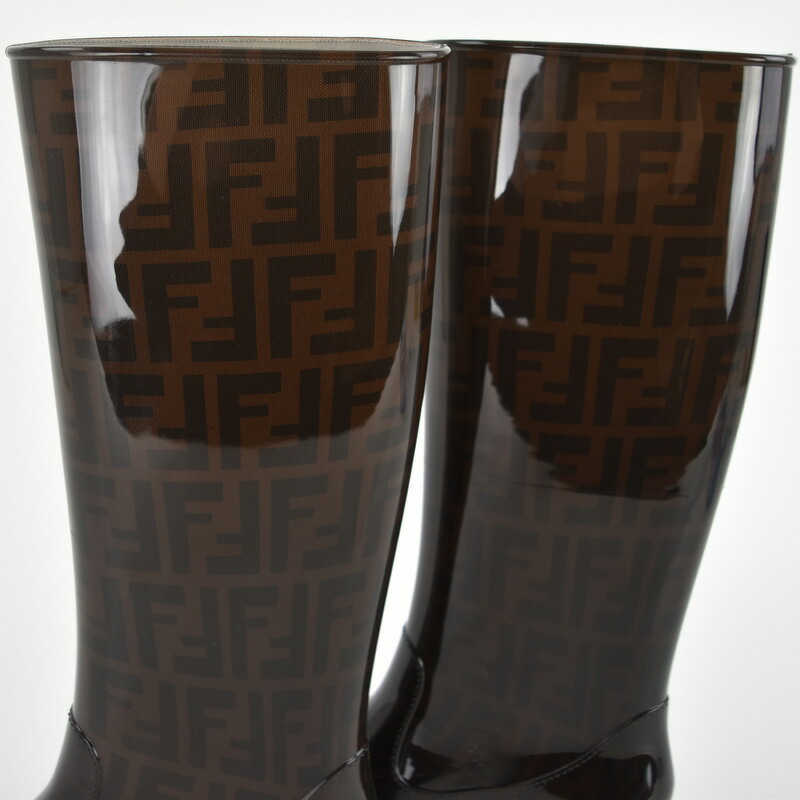 楽天市場】フェンディ レインブーツ レディース サイズ36 ズッカ