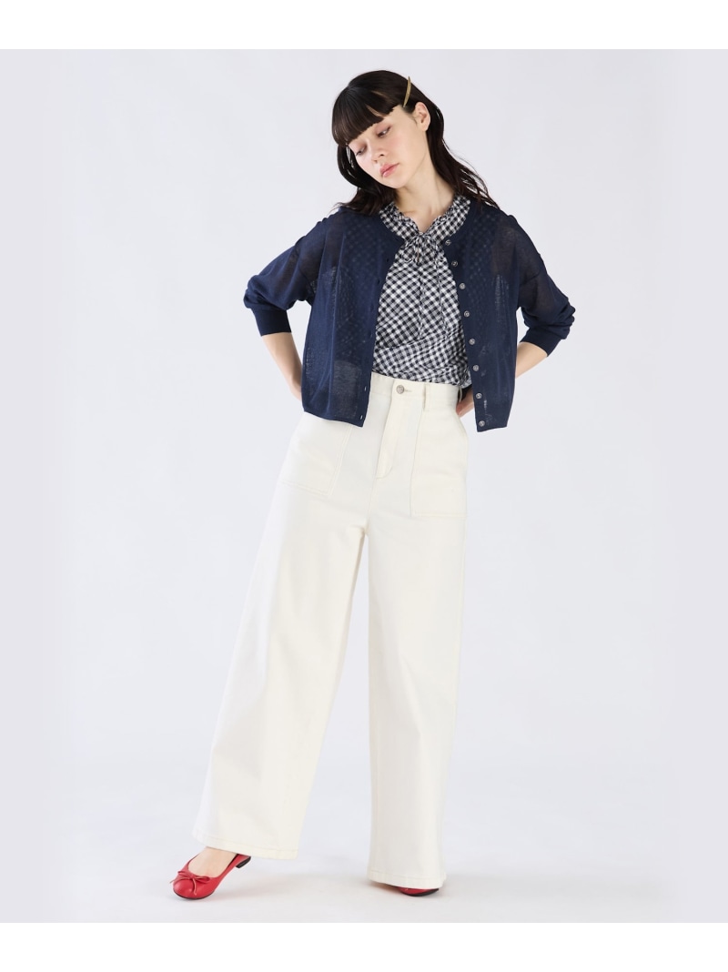 楽天市場】シアー ニット ロングスリーブ カーディガン To b. by agnes