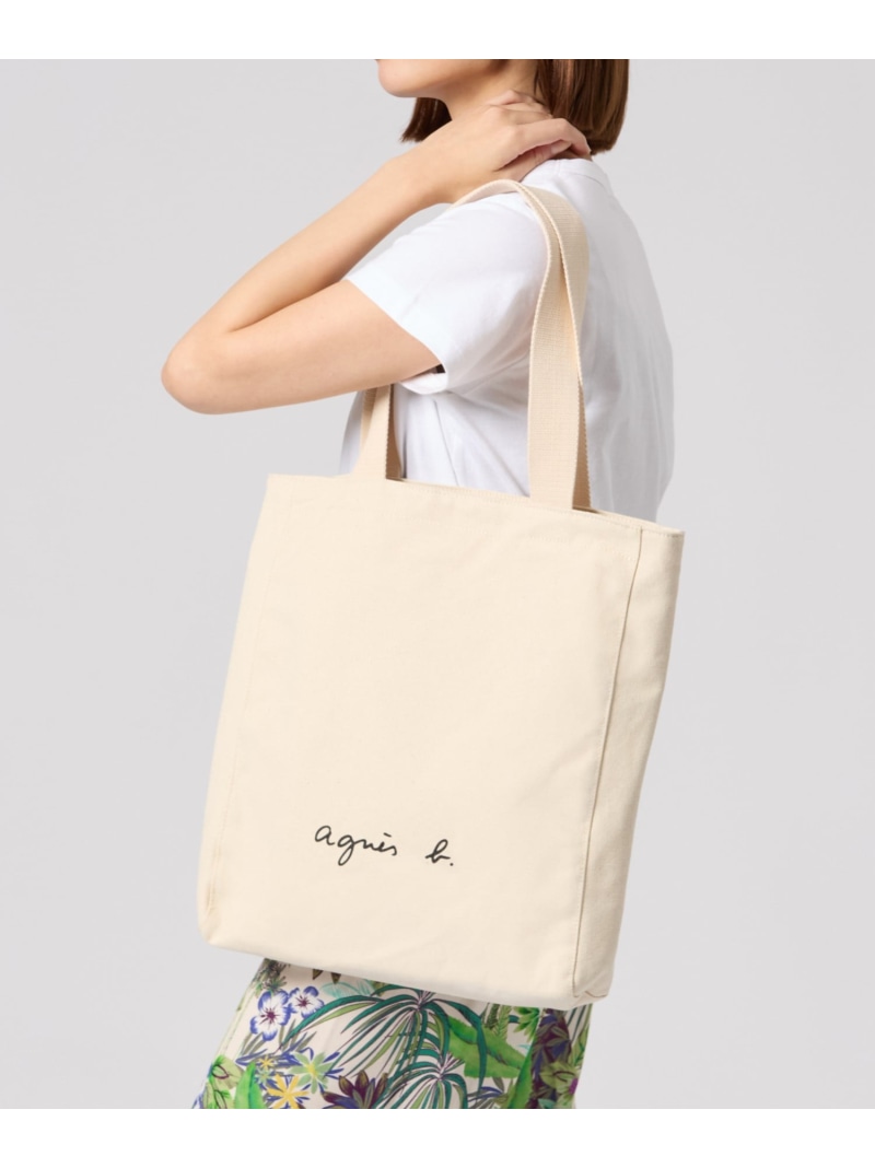 楽天市場】WEB限定 ロゴ トートバッグ GO03-08 agnes b. VOYAGE