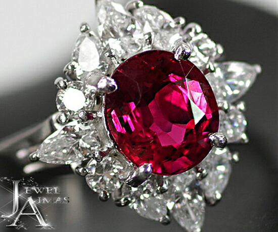 楽天市場】最高級大粒ルビー 3.37ct リング 12号 PT900 プラチナ