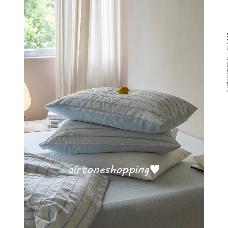 楽天市場】送料無料 布団カバーセット ベージュ ストライプ 綿100