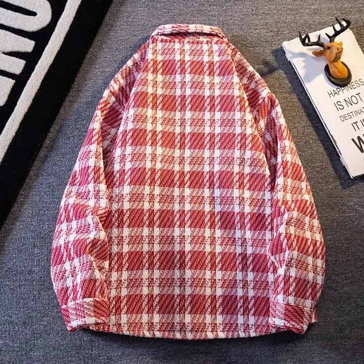 楽天市場】ツイード シャツジャケット チェック柄 メンズ 秋 冬 長袖