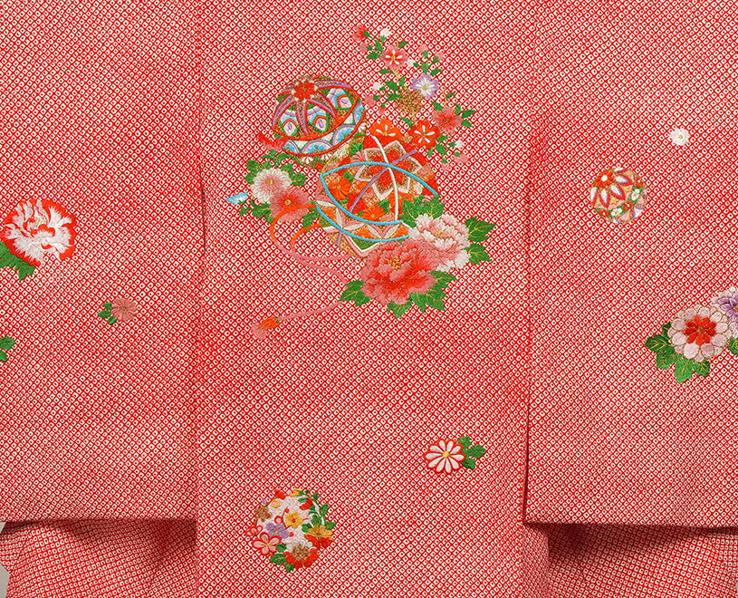 楽天市場】七五三 着物 3歳 女の子 正絹 刺繍入 被布セット 新品