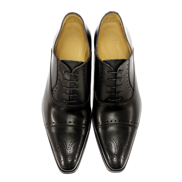 ☆伊製着用少美品☆Elastico エラスティコ ホールカット 40茶 ビジネス