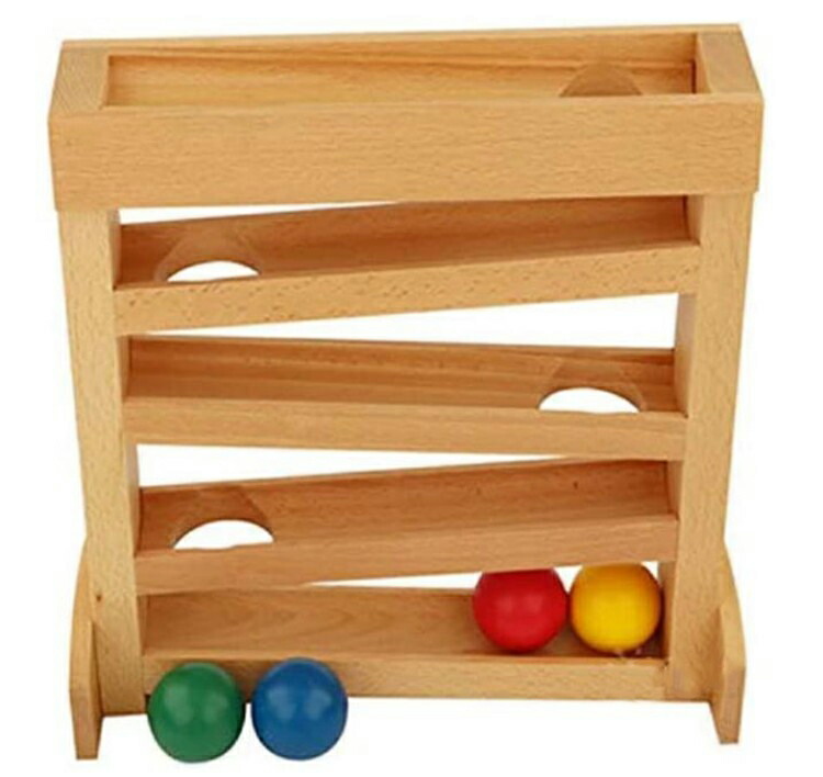 楽天市場】知育玩具 ボールトラッカー幼児初期開発玩具モンテッソーリ