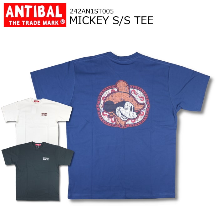 楽天市場】ANTIBAL MICKEY S/S TEE アンチバル ミッキー 半袖 Tシャツ