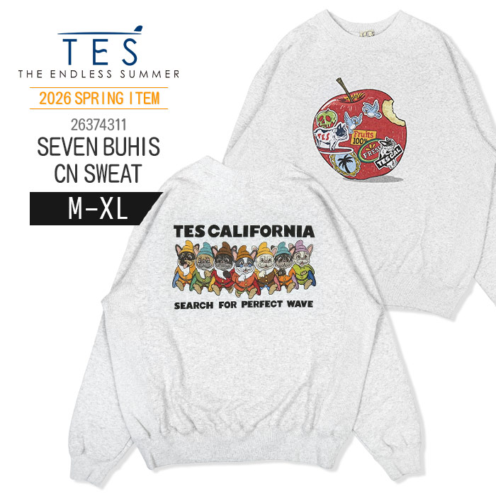 楽天市場】テス TES エンドレスサマー 7ブヒ クルーネックスウェット