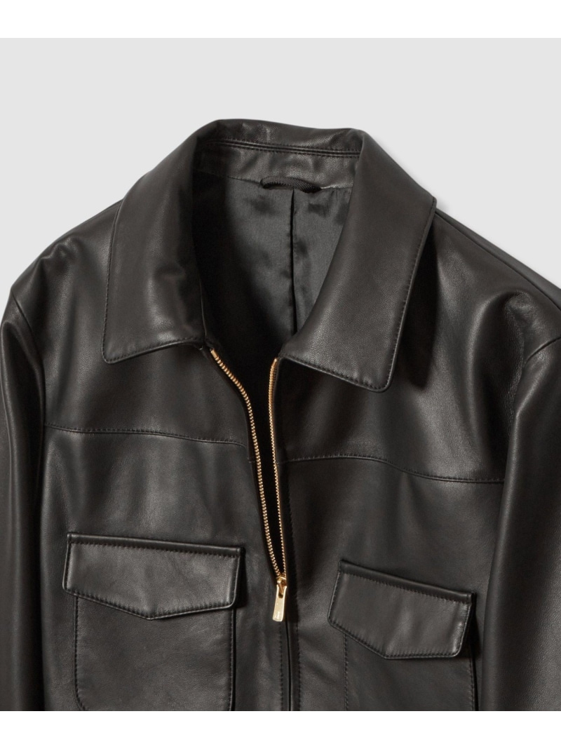 楽天市場】【SALE／30%OFF】ラムレザーステンカラー ジャケット ANAYI