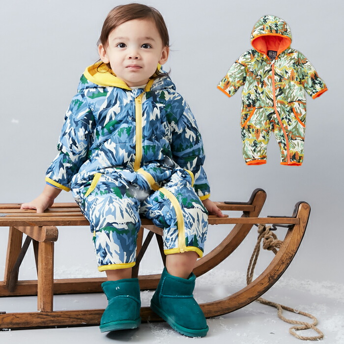 楽天市場】LITTLE BEAR CLUB マウンテンプリント中綿ジャンプスーツ