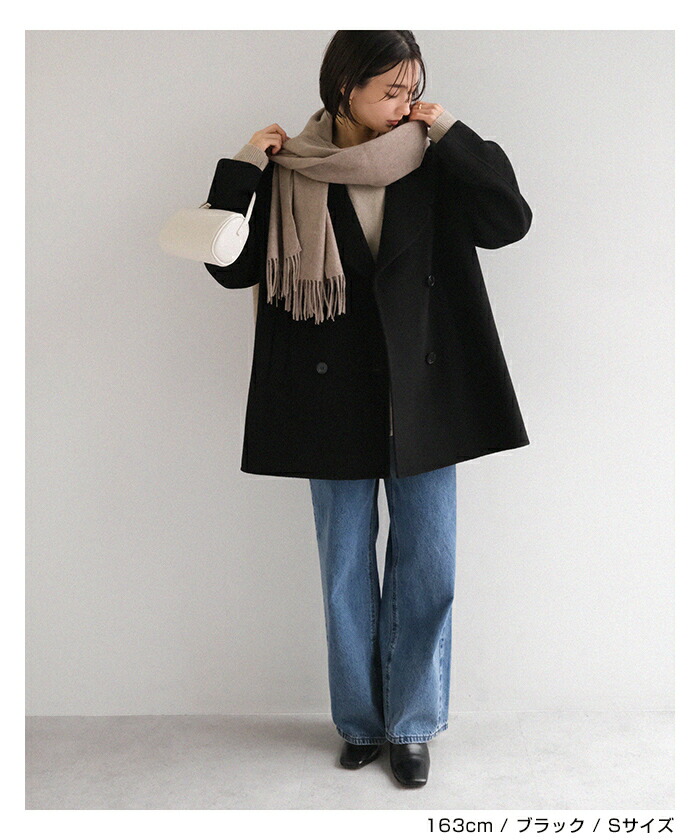 楽天市場】evernavy エバーネイビー リバー ピーコート レディース