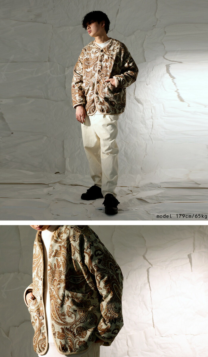 楽天市場】ペイズリー柄 ジャガードジャケット メンズ アウター 送料