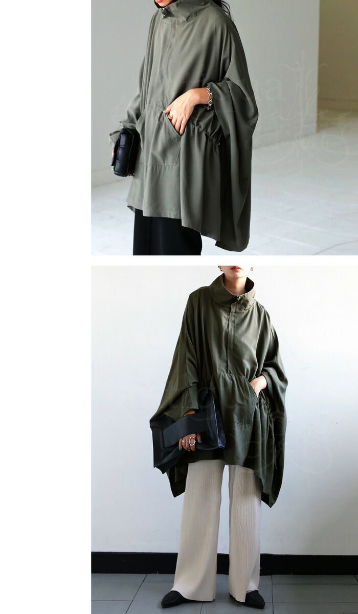 楽天市場】ポンチョ レディース トップス プルオーバー 無地 送料無料