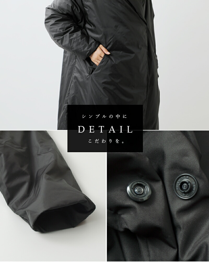 楽天市場】ミズイロインド mizuiro ind ロング ダウン コート ドレープ