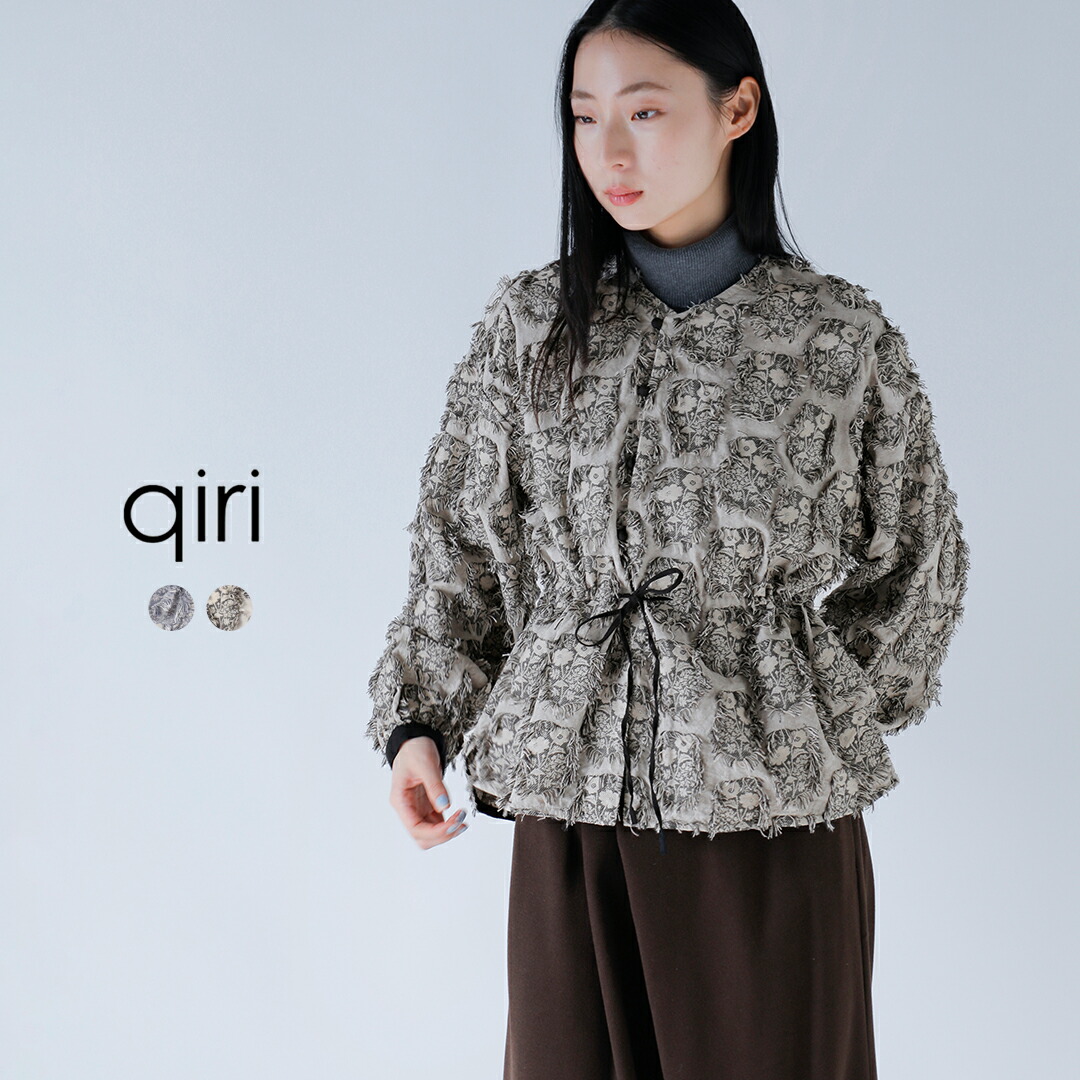 楽天市場】セール【40%OFF】qiri キリ ジャガード ブラウス “花野風