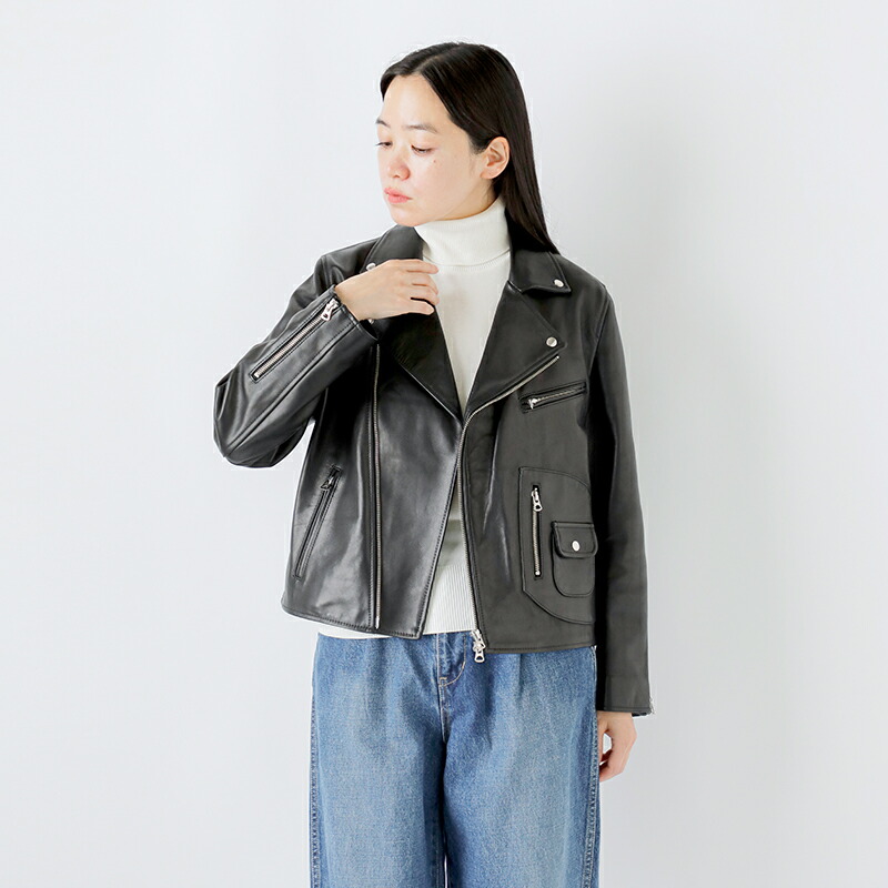 楽天市場】TICCA ティッカ ラムレザー ダブル ライダース ジャケット