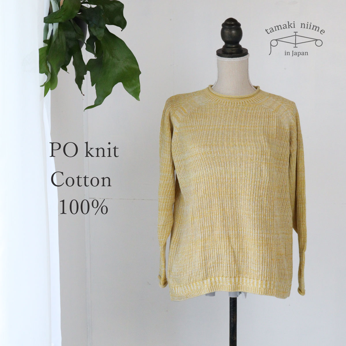 楽天市場】ニット コットン セーター 播州織 コットン PO knit