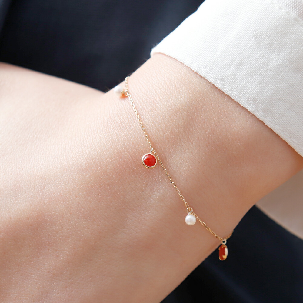 楽天市場】≪1年保証付き≫ 日本産血赤珊瑚&パール血赤珊瑚 あこや真珠