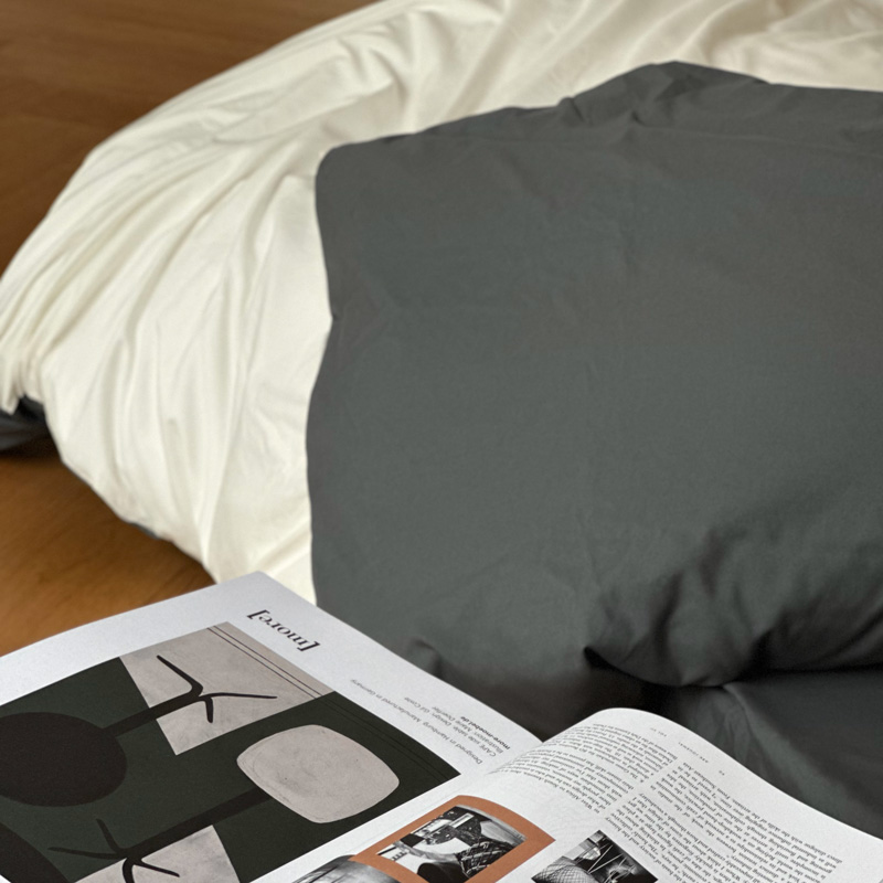 楽天市場】white×gray リバーシブル 布団カバーセット【ART OF BLACK