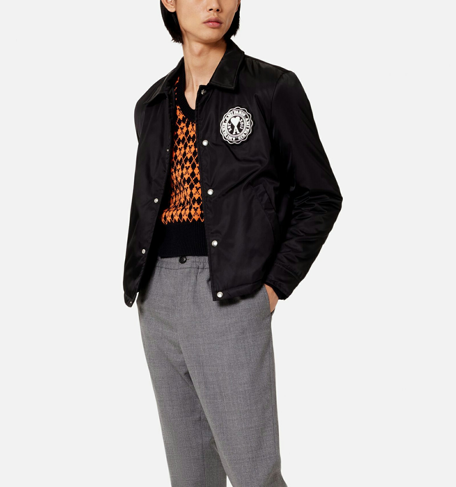 楽天市場】AMI PARIS｜アミパリス ロゴパッチ ナイロンキャンバス