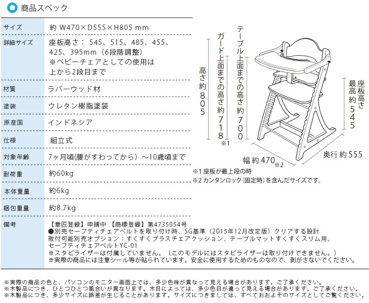 楽天市場】すくすくスリムプラス テーブル付き 大和屋 テーブル