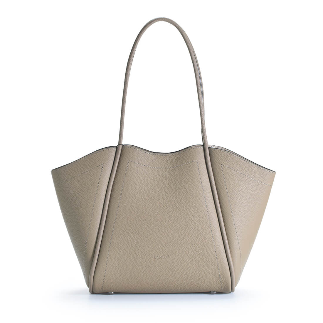 楽天市場】BARCOS ポーチ付きシュリンクレザートートバッグ レディース