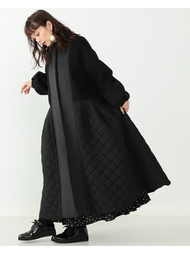 楽天市場】CAROLINA GLASER / 配色 キルティングコート CAROLINA