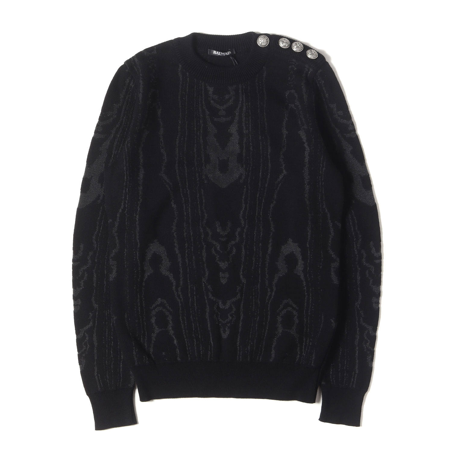 楽天市場】balmain（カラーブラック）（ニット・セーター｜トップス