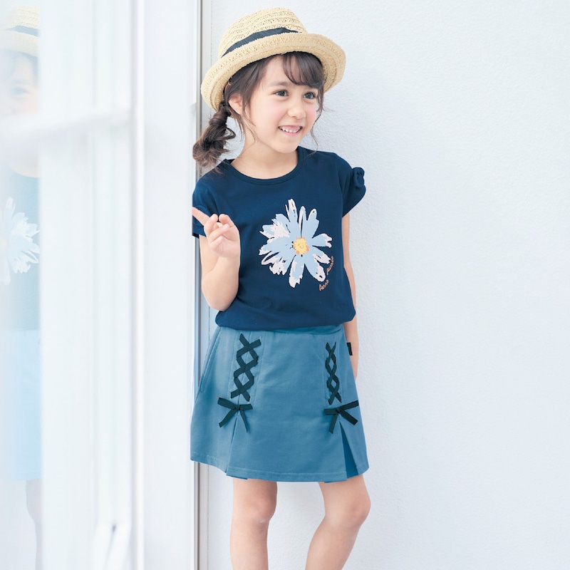 楽天市場】【ジータ/GITA】 袖リボン 半袖 プリント Tシャツ ◇ 1100