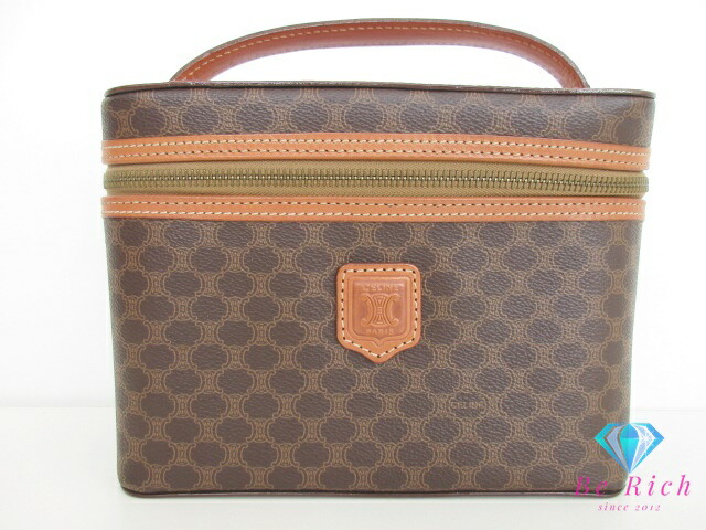 楽天市場】セリーヌ CELINE バニティ バッグ ポーチ マカダム ブラウン