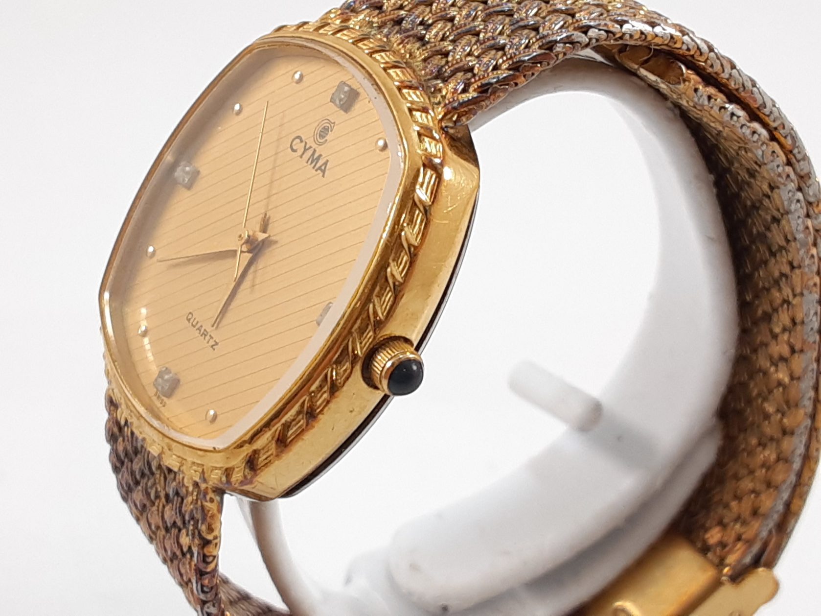 楽天市場】シーマ CYMA 腕時計 ユニセックス 604 ゴールド SS GP