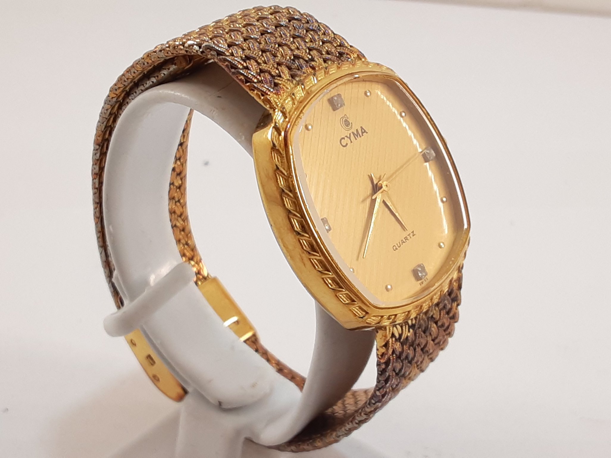 楽天市場】シーマ CYMA 腕時計 ユニセックス 604 ゴールド SS GP