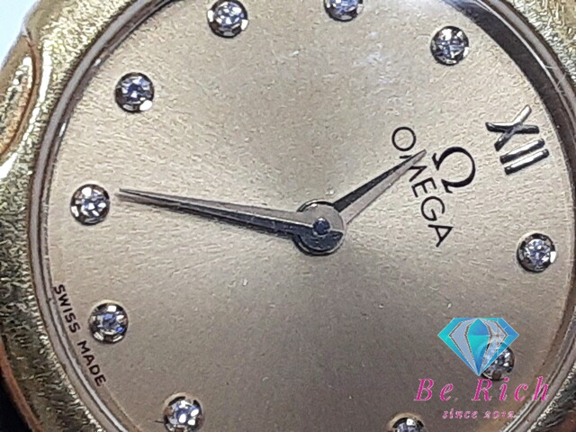 楽天市場】オメガ OMEGA デビル レディース 腕時計 11P ダイヤ 750 YG