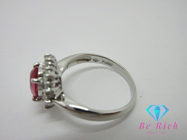 楽天市場】ジュエリー マキ Pt850 プラチナ ピンク サファイア 0.87ct