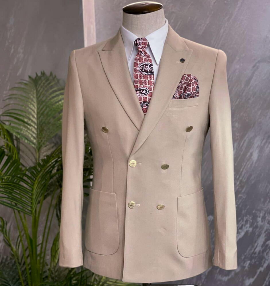 楽天市場】テーラードジャケット ダブル 金ボタン ブレザー 6つボタン