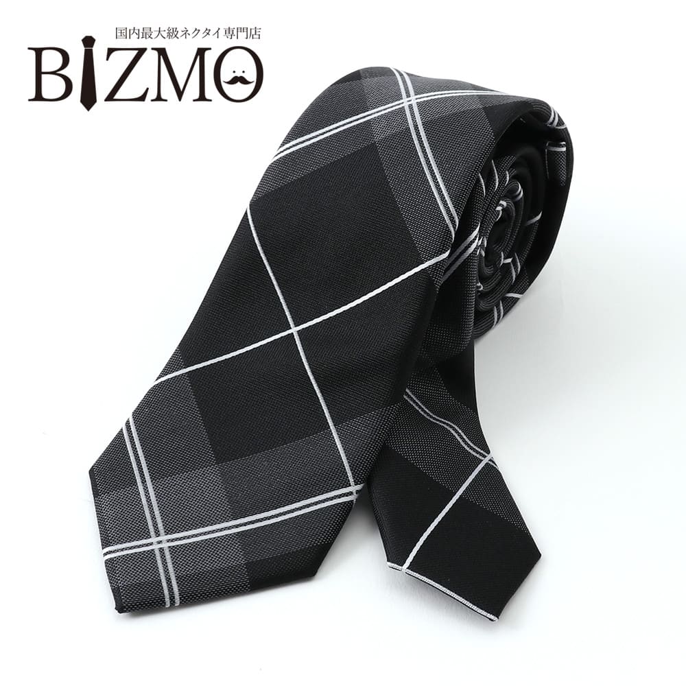 楽天市場】シルクネクタイ ブラック 黒 グレー ホワイト 白 チェック