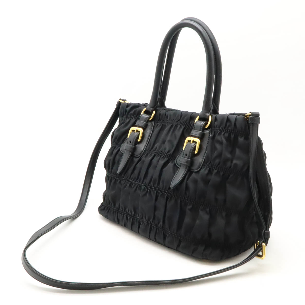 楽天市場】PRADA プラダ ギャザー ハンドバッグ トートバッグ 2WAY