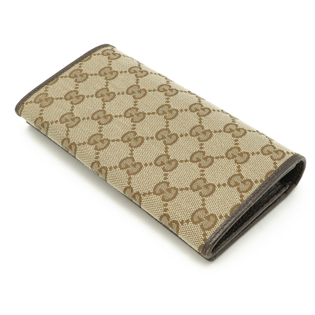 楽天市場】【財布】GUCCI グッチ GGキャンバス ロゴプレート 2つ折長