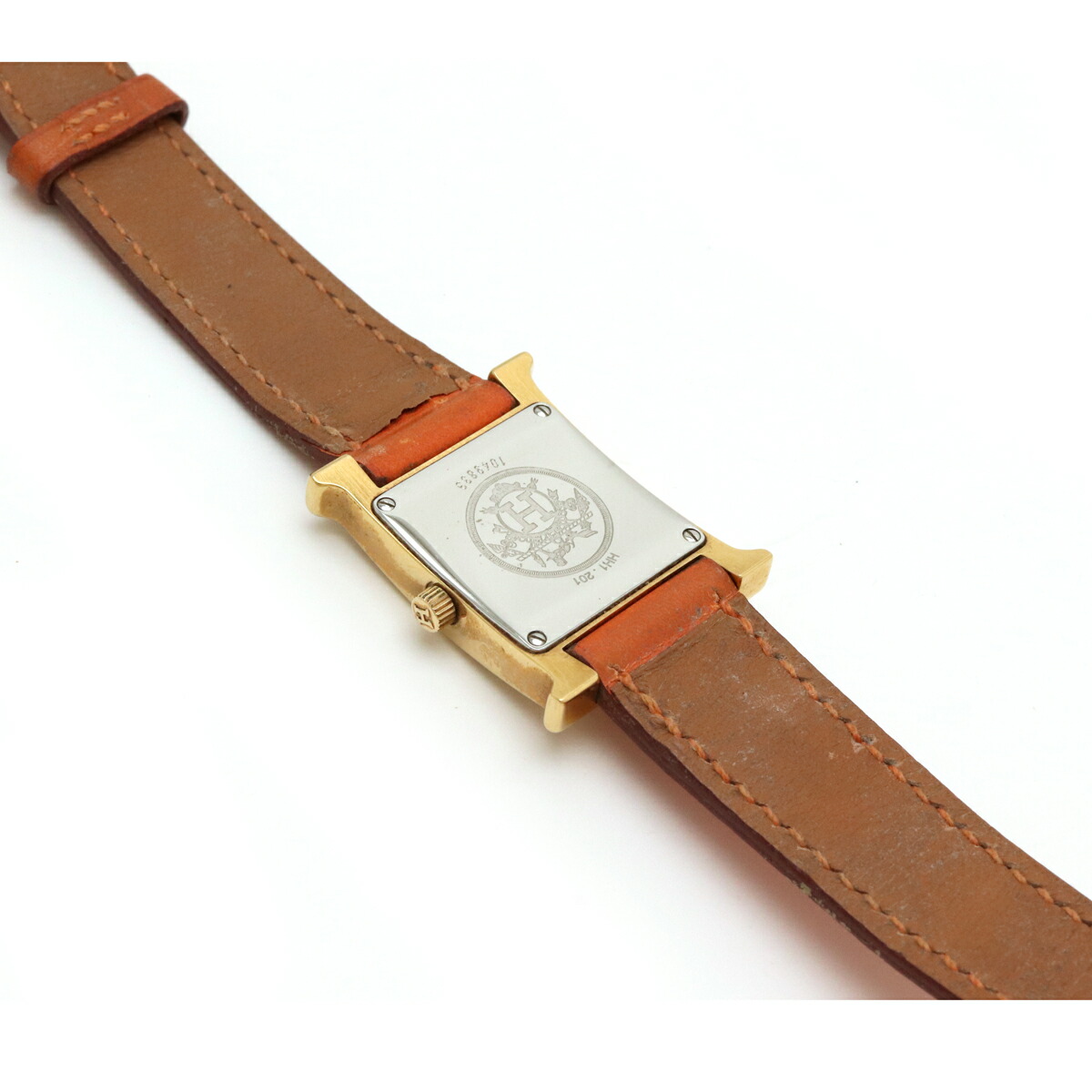 楽天市場】【ウォッチ】HERMES エルメス Hウォッチ オレンジ文字盤 GP