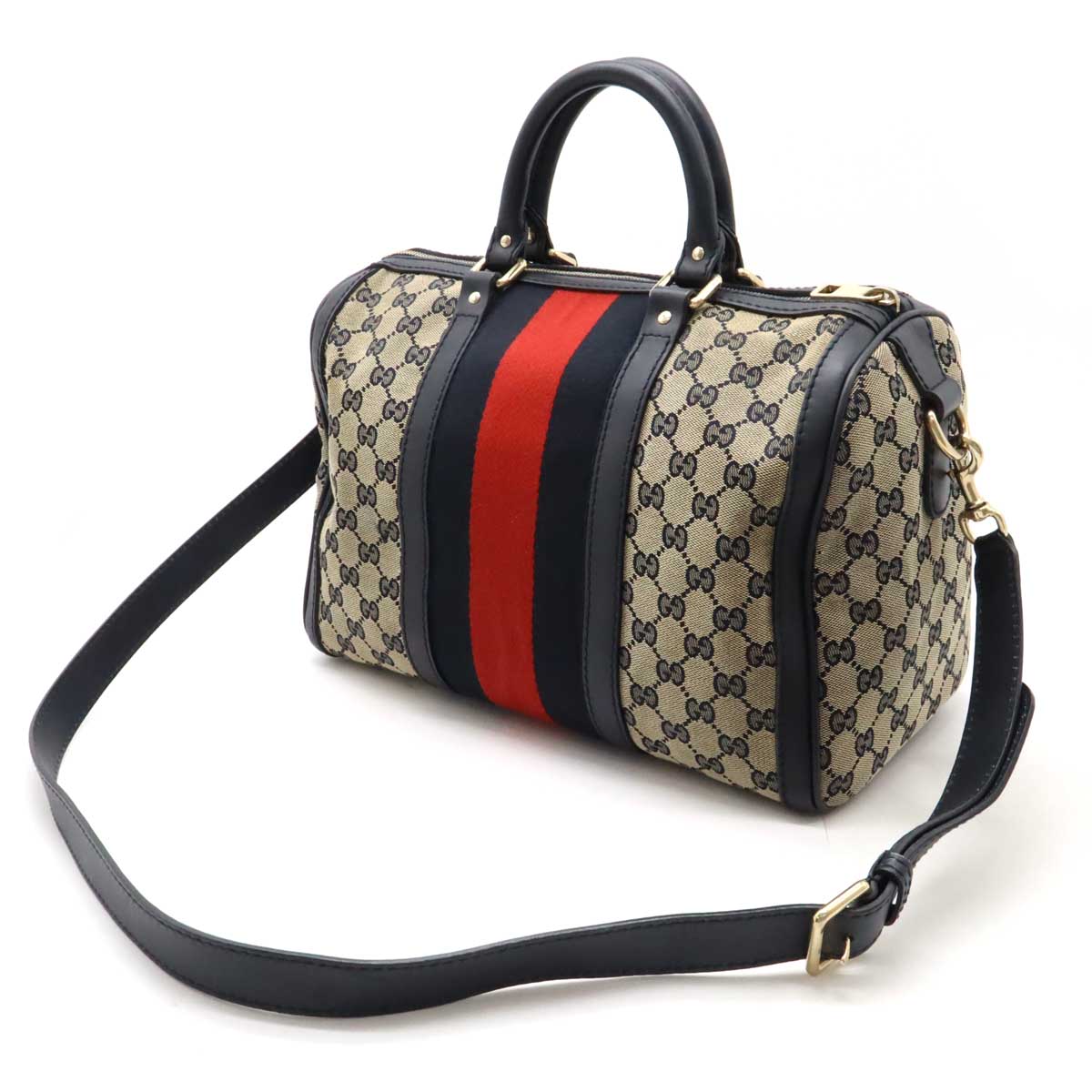 楽天市場】GUCCI グッチ GGキャンバス シェリーライン ハンドバッグ