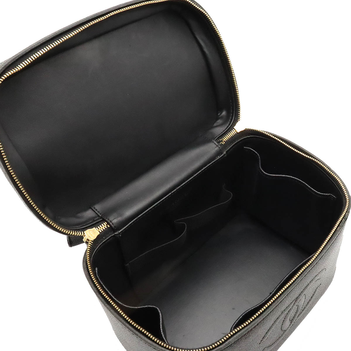 楽天市場】CHANEL シャネル キャビアスキン バニティバッグ