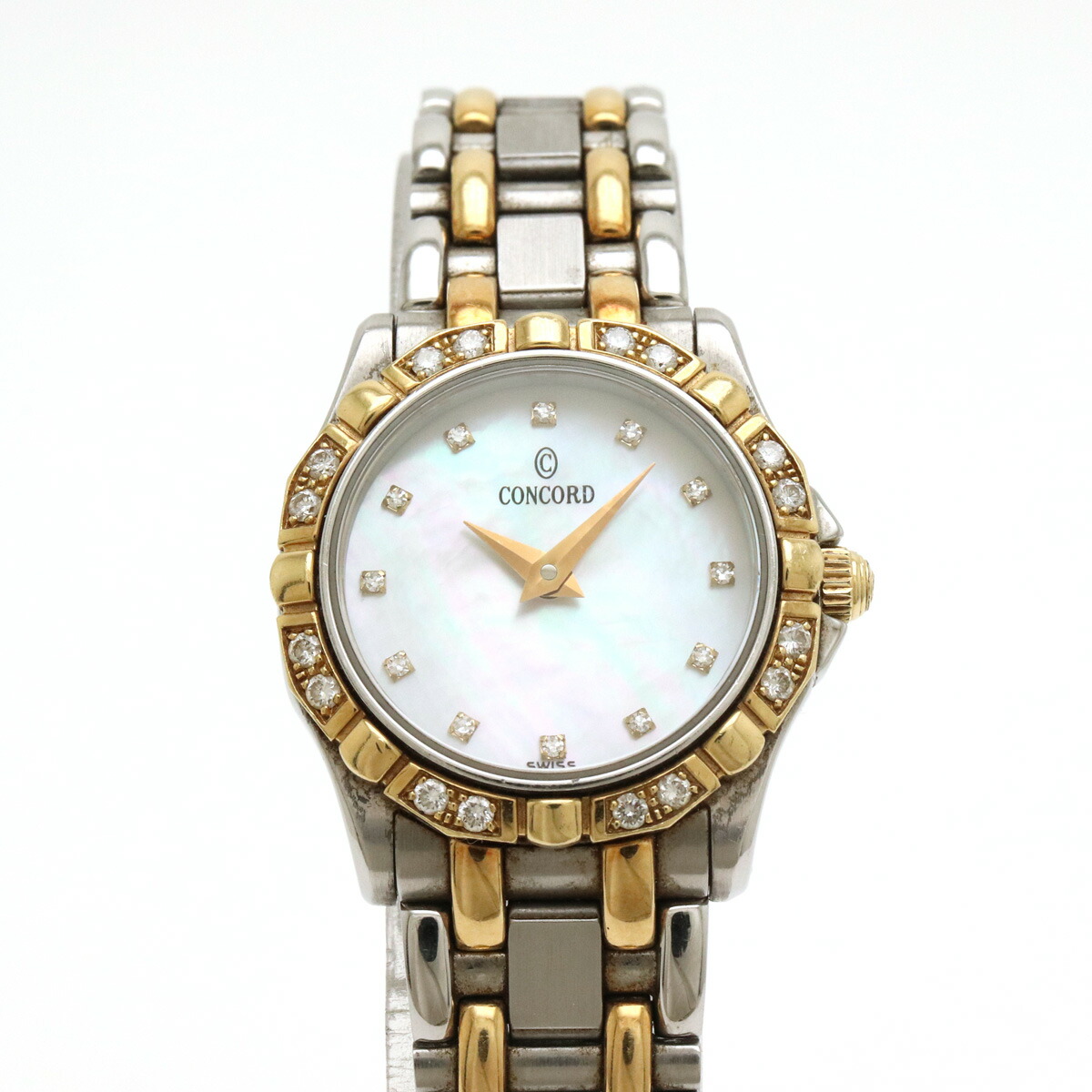 楽天市場】CONCORD コンコルド サラトガ ホワイトシェル文字盤