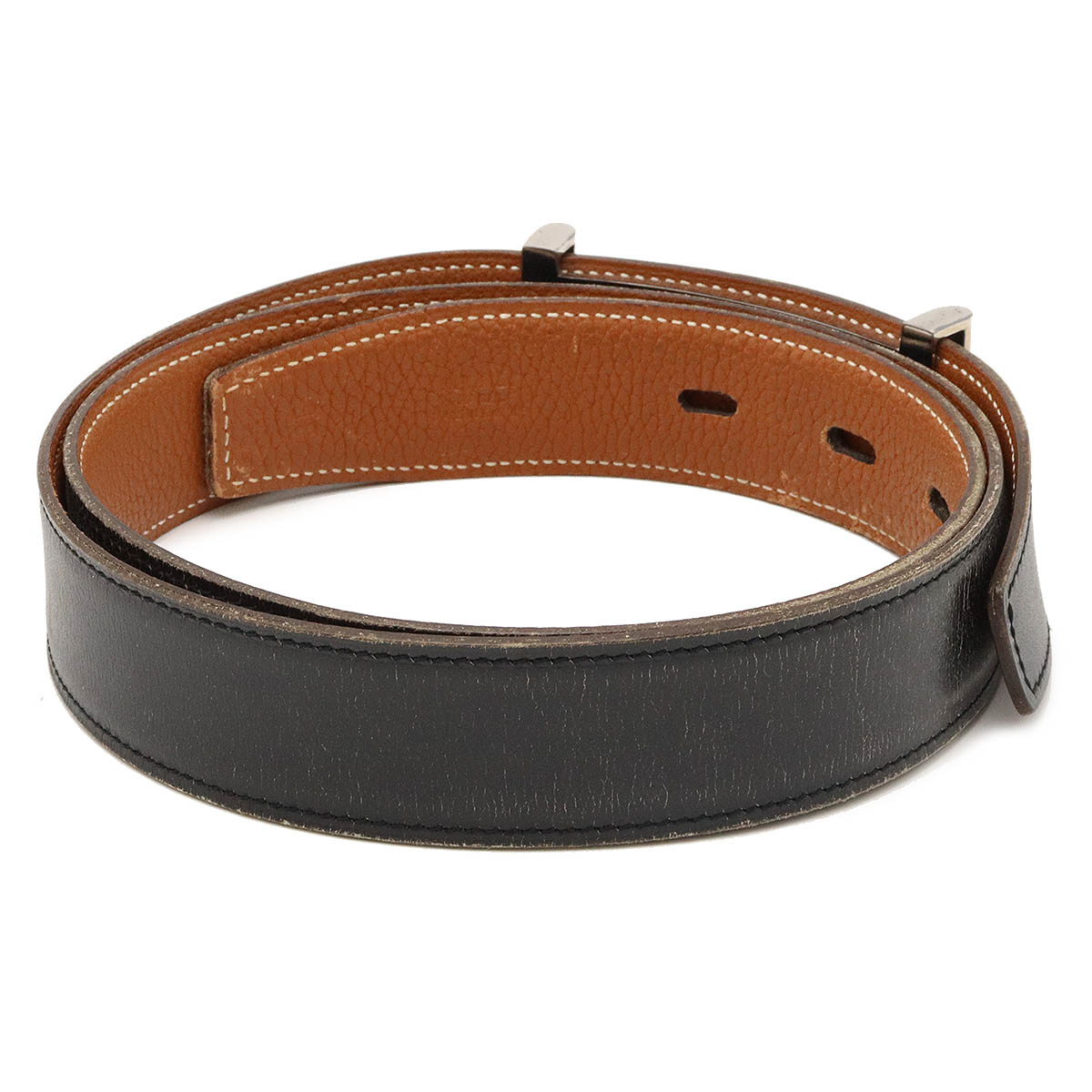 楽天市場】【アパレル】HERMES エルメス リバーシブル ベルト レザー