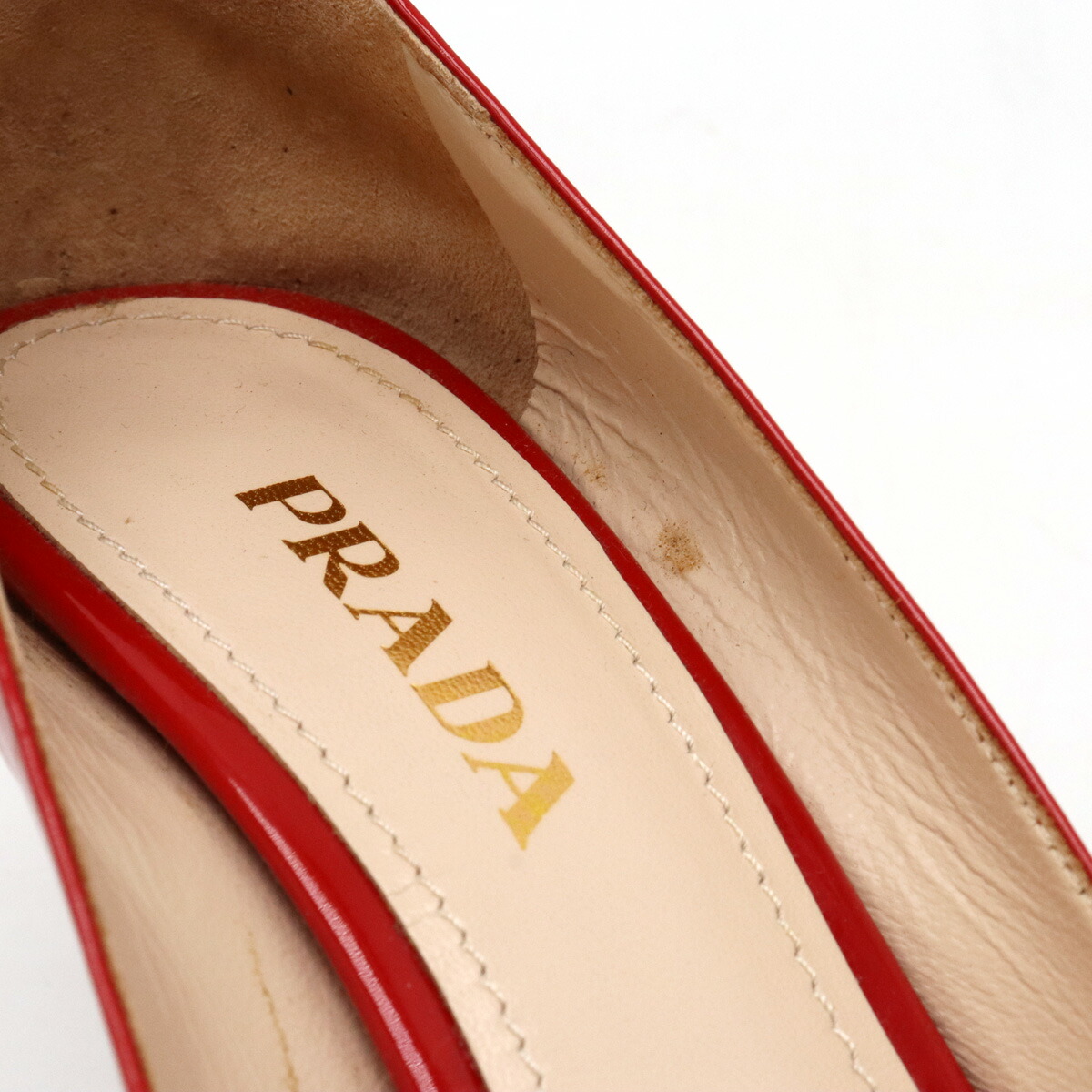 楽天市場】PRADA プラダ オープントゥ パンプス ハイヒール パテント