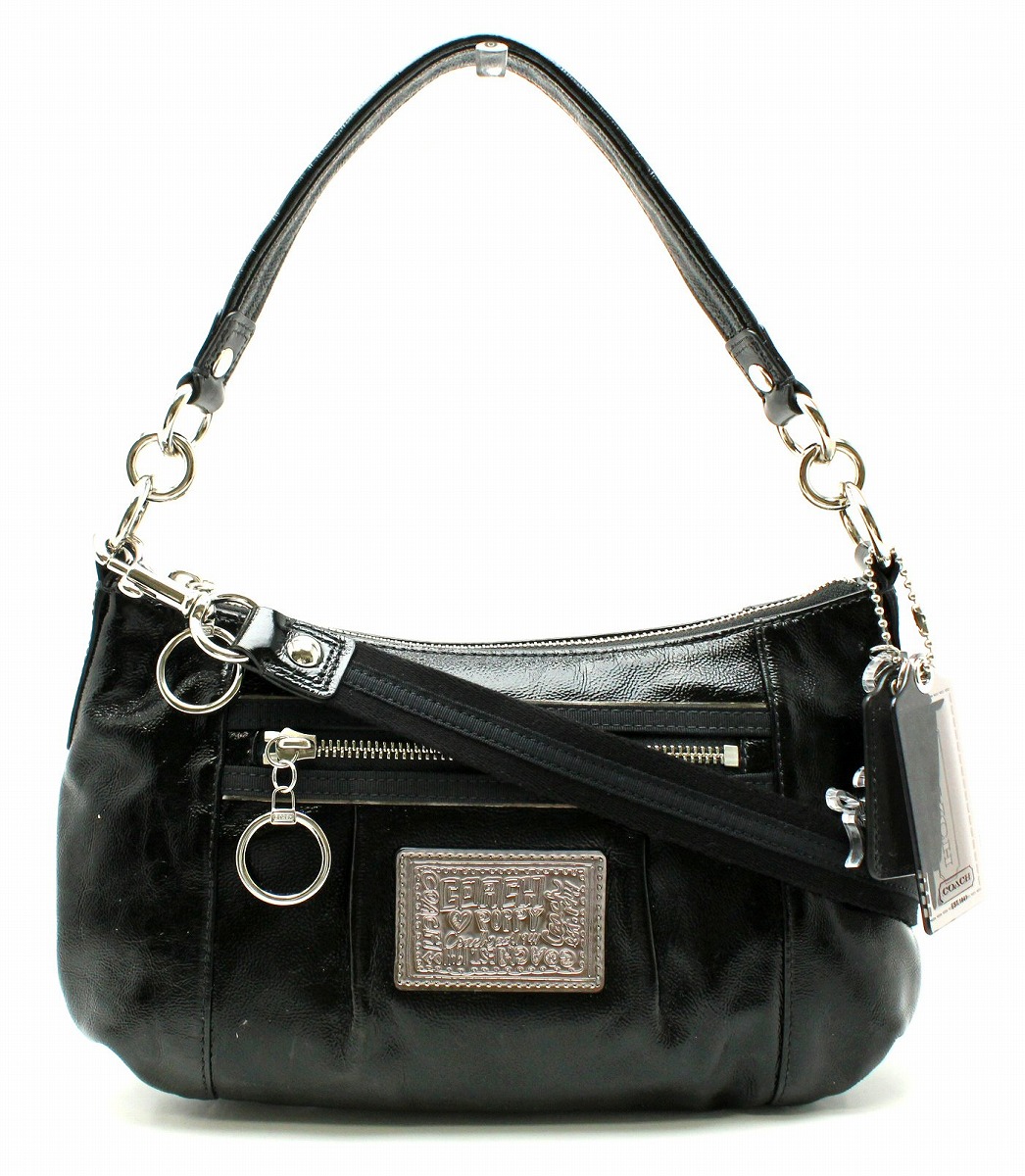 楽天市場】【バッグ】COACH コーチ ポピー パテントレザー グルービー