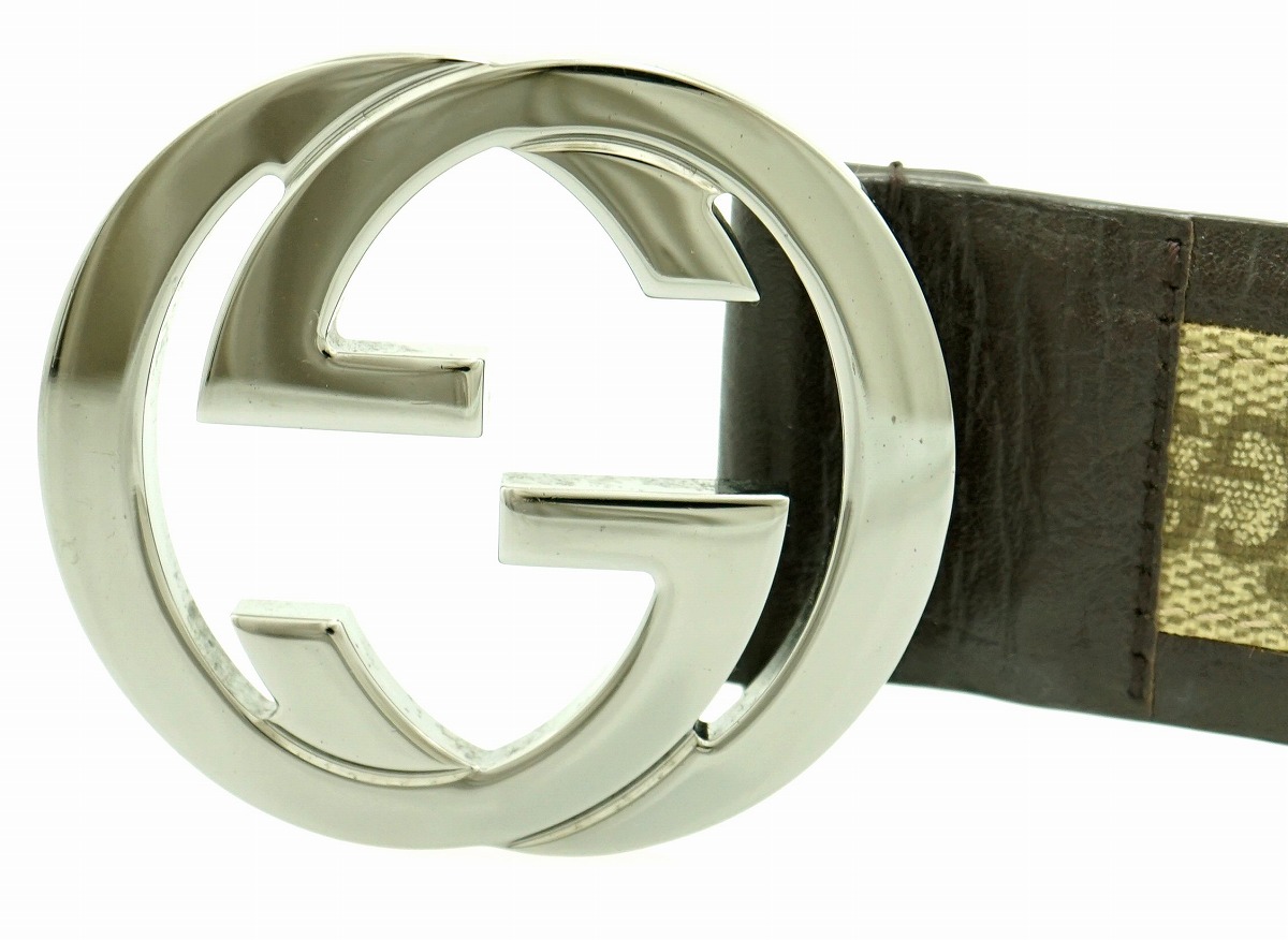 楽天市場】GUCCI グッチ GGスプリーム インターロッキング Gバックル