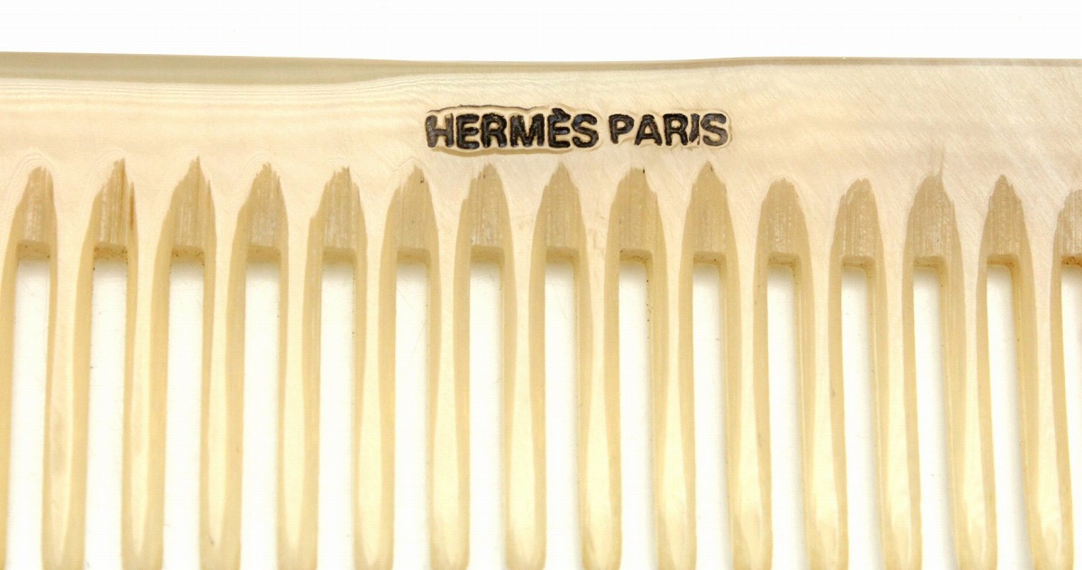 楽天市場】HERMES エルメス コーム 櫛 くし ケース付き バッファロー