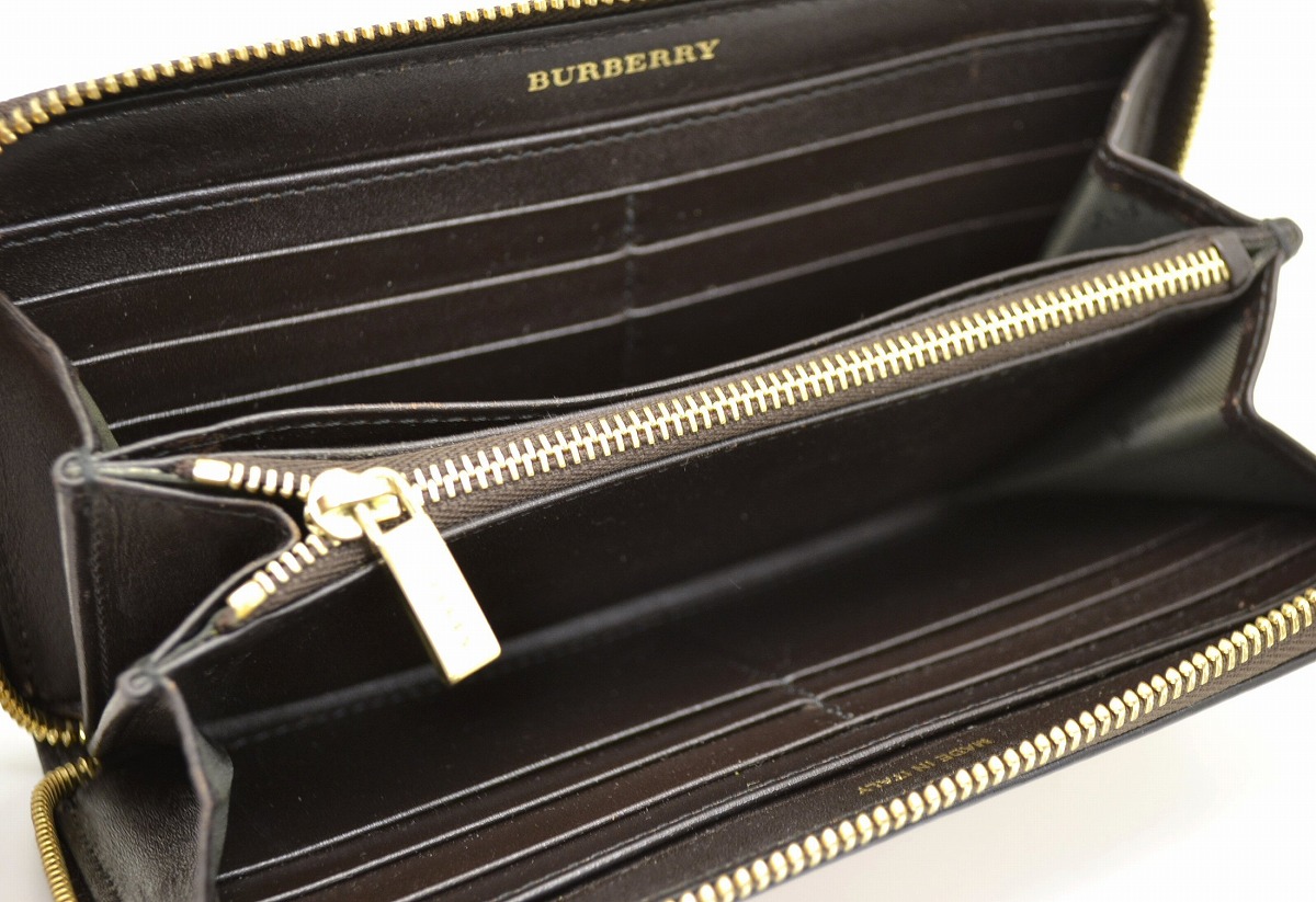 楽天市場】【財布】BURBERRY バーバリー ラウンドファスナー長財布