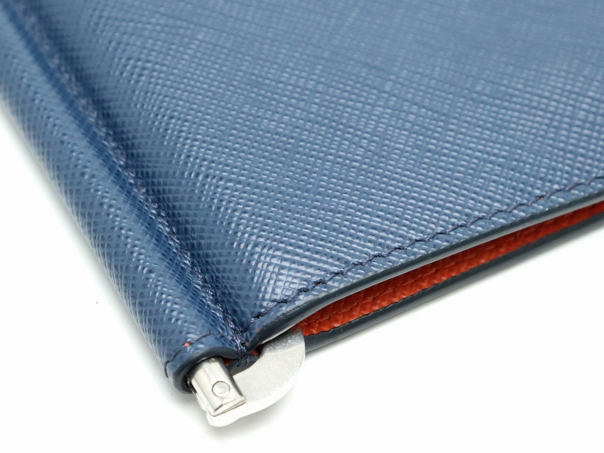 楽天市場】【財布】PRADA プラダ マネークリップ式 2つ折 札入れ 型